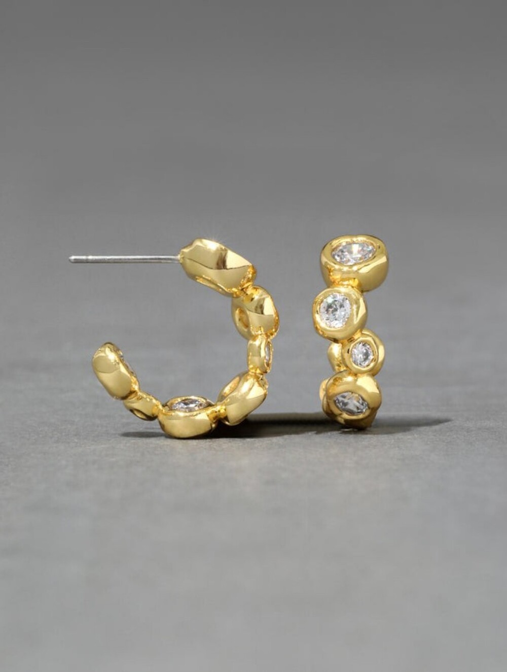 Alexis Bittar Asterales Gold Small Hoop Earring